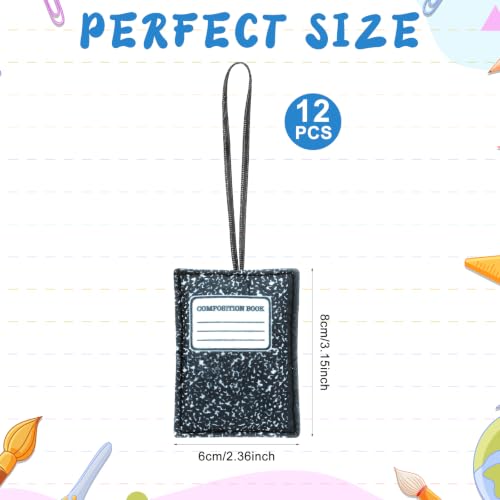 Back to School Felt Hanging Ornaments - 12PCS Composition Notebook Decor