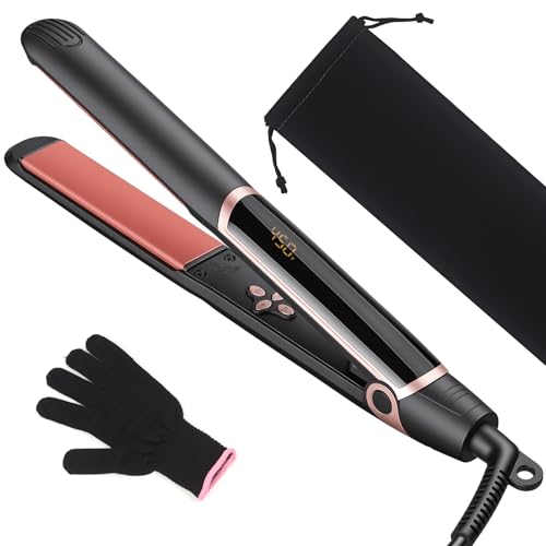 YEGUBEGU 2-in-1 Ceramic Hair Straightener & Curler
