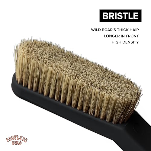 Footless Bird Rock Climbing Brush - Ergonomic Wild Boar Hair Bristles