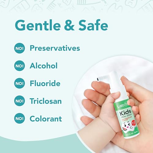 LAB52 Kids Oral Spray, Fluoride-Free Dental Care for Babies & Toddlers