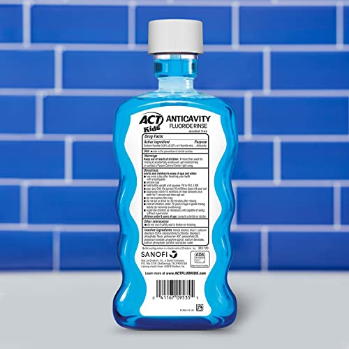 ACT Kids Anticavity Fluoride Rinse & Toothpaste Bundle - Pineapple & Watermelon Flavors