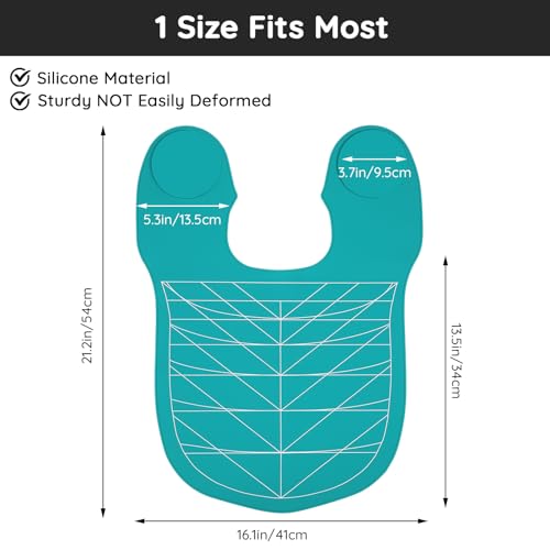 Cyan Silicone Hair Cutting Guide Mat - Waterproof & Professional