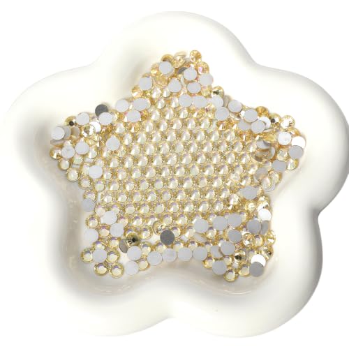 Rose Sunlight Flatback Glass Rhinestones SS16 1440pcs for Nail Art & Crafts