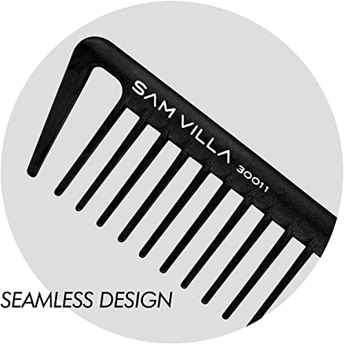 Sam Villa Signature Series Black Professional Hair Cutting & Parting Comb - 1 Pack