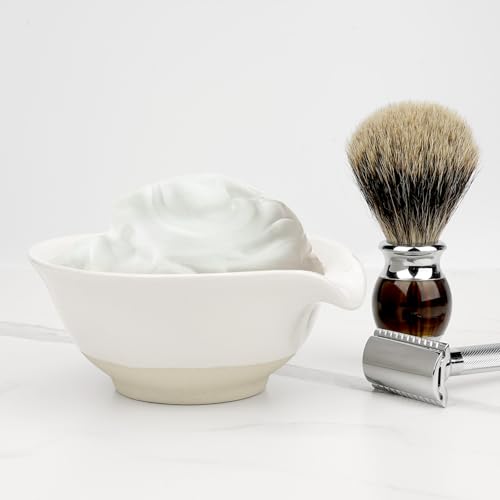 Ceramic Shaving Bowl for Men | Wide Mouth Lather Mug