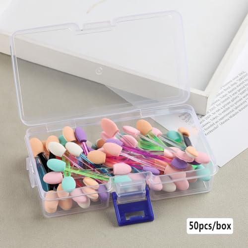 50PCS Chrome Nail Powder Applicator Brushes - Disposable Sponge Tools
