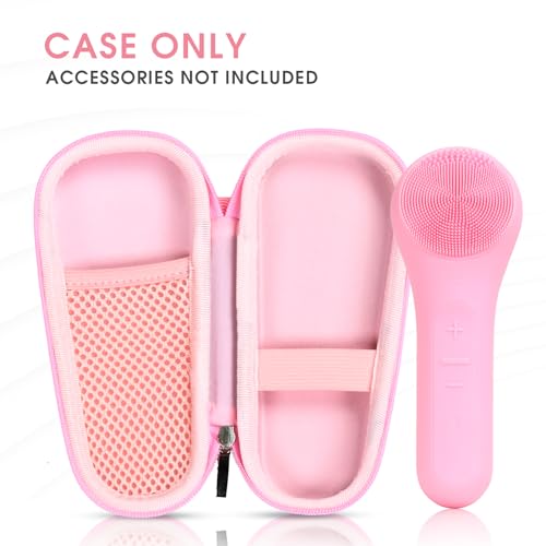 Pink Waterproof Case for NågraCoola CLIE Sonic Facial Cleansing Brush