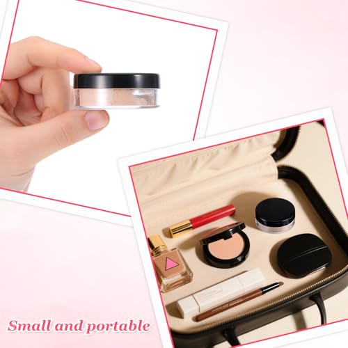 3 Pack 10ml Refillable Black Powder Containers with Sifter