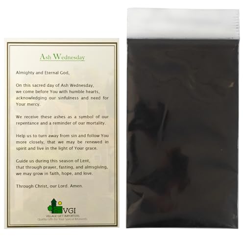 Palm Ashes and Prayer Card for Ash Wednesday Services - Pack of 500