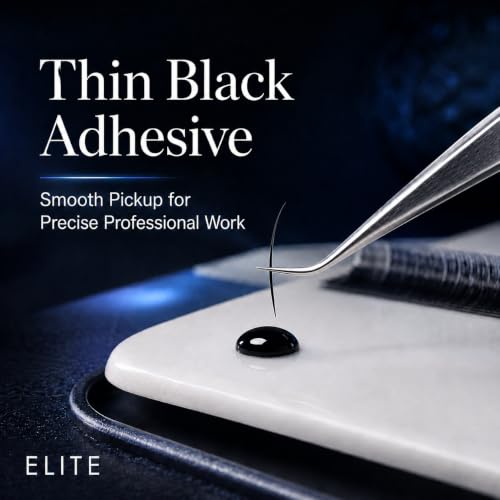 Forabeli Elite Eyelash Extension Glue, 5ml - Professional 1 Sec Dry Black