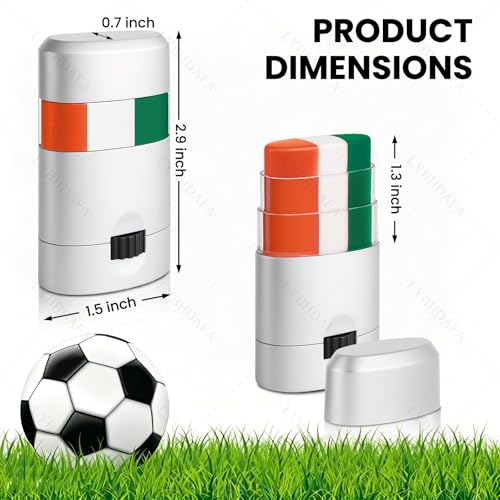 LYBHDAFA Green White Orange Flag Face & Body Paint Stick - Patriotic 1PCS
