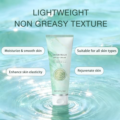 Intertrigo Cream: Skin Fold Barrier Protection with Zinc Oxide, 2 oz