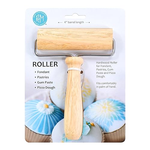 6" Wood Pastry and Fondant Roller by R&M International