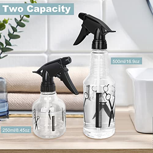 Avenoir Adjustable Spray Bottles 250ml & 500ml | Multi-Purpose Fine Mist & Strong Flow Water Spray