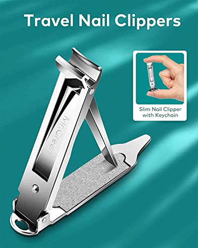MR.GREEN Portable Nail Clippers - Medical Grade Stainless Steel, Ultra Slim Travel Design (1 Count)