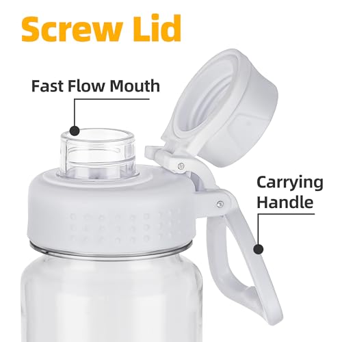 OLDLEY 32 oz Tritan Water Bottle with Carry Handle & Spout Lid