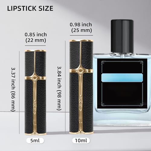 muilsae Leather Refillable Perfume Atomizer 5ml - BKS Compact Travel Bottle