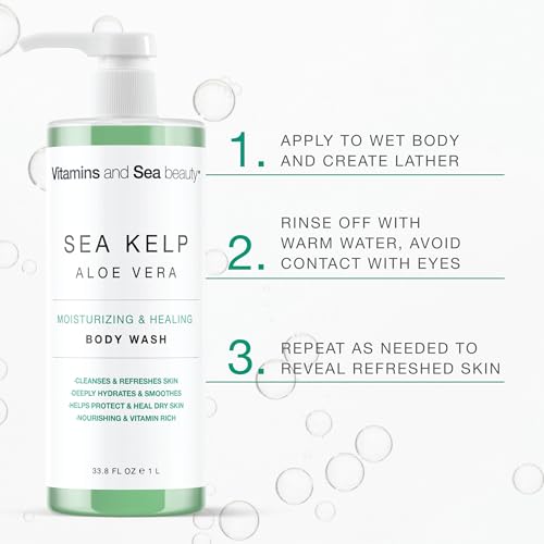 Hydrating Body Wash with Sea Kelp & Aloe Vera - 33.8 fl oz