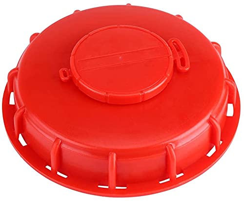 IBC Tote Tank Lid Cap 163mm - Red Breathing Cover for 275-330 Gallon