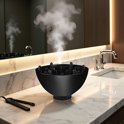 Hair Diffuser, Black Adaptable for Blow Dryers Diffuser Universal for Curly Care Dryer Diffusers and Styling Tools and Appliances Accessories, Hair Attchment for Women