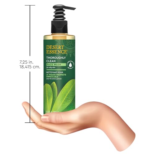 Desert Essence Tea Tree Oil Face Wash for Oily Skin, 8.5 fl oz
