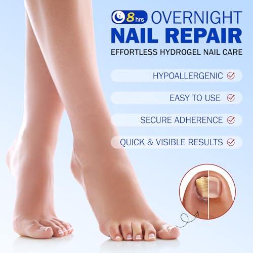 FANSHI 21 PCS Nail Patches - Extra Strength Overnight Repair for Damaged Nails