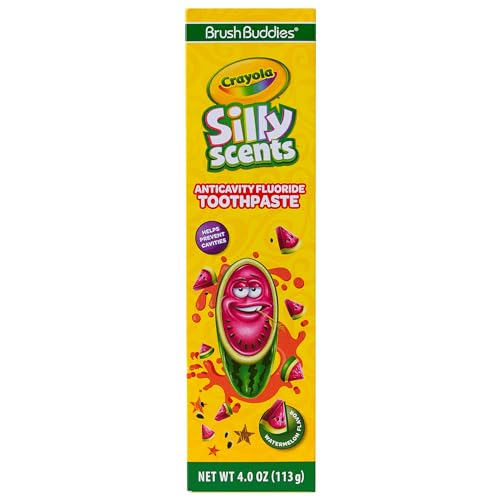 Brush Buddies Crayola Silly Scents Watermelon Kids Toothpaste