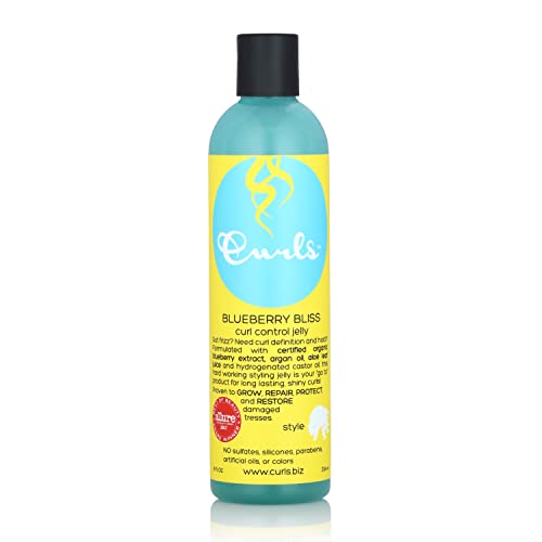 Curls Blueberry Bliss Control Jelly - 8 oz for Wavy, Curly & Coily Hair