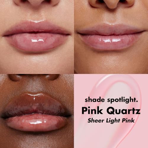 e.l.f. Glow Reviver Lip Oil, Nourishing Tinted Lip Oil For A High-shine Finish, Infused With Jojoba Oil, Vegan & Cruelty-free, Pink Quartz