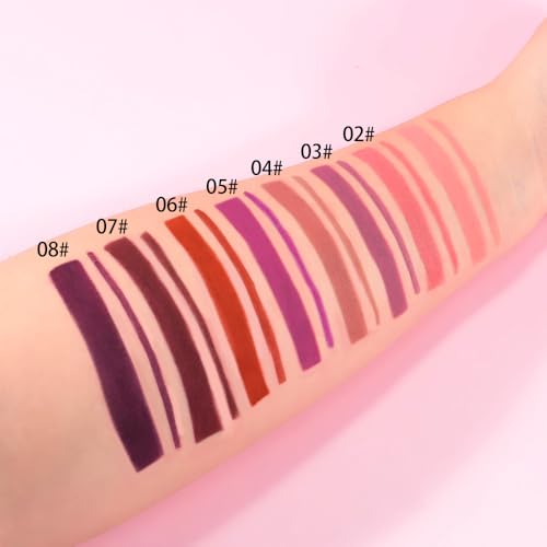 QIDSTERS Gel Lip Liner Pencil for Women, Light Purple Matte, Waterproof & Long Lasting