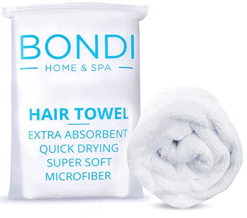 Bondi Microfiber Hair Towel - Dries Hair 50% Faster, Anti-Frizz, XL