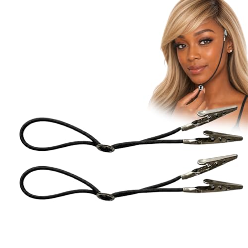Brandywine Wig Chin Strap with Strong Grip for Styling, Cutting & Brushing – 2 Pack