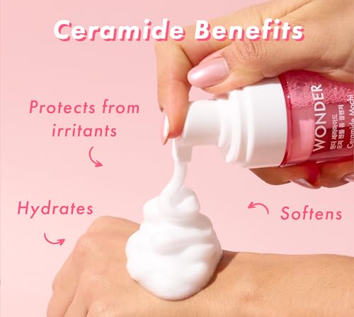 TONYMOLY Wonder Ceramide Mochi Foam Cleanser - Gentle Micellar Hydrating Cleanser
