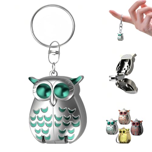 Owl Keychain Nail Clipper,Foldable 2-in-1 Stainless Steel with