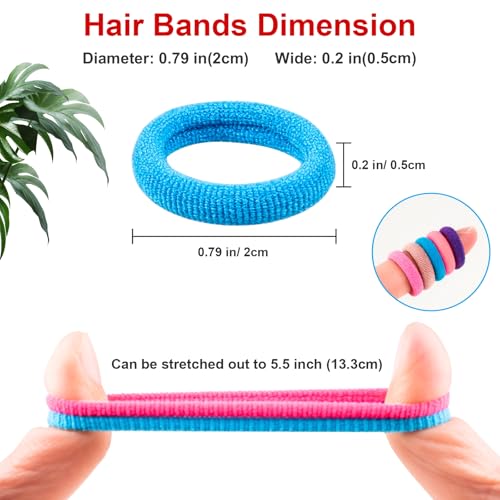 420 Pcs Baby Hair Ties - Soft No Damage Elastic Bands for Kids