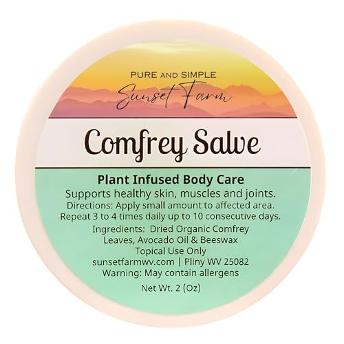 Organic Comfrey Salve – Handmade Herbal Balm for Skin Nourishment (2 oz)