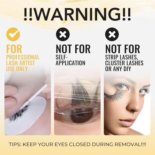 Professional Eyelash Extension Remover Gel - Fast Dissolving, Gentle Formula for Lash Artists