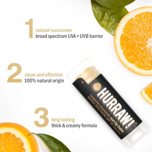 Hurraw! Sun Lip Balm SPF 15, Zinc Oxide Protection - 2 Pack