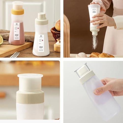 Plastic Powder Shaker with Lid for Seasoning & Spices
