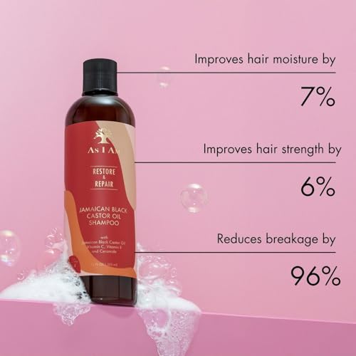 As I Am Jamaican Black Castor Oil Shampoo - 355ml for Hair Repair
