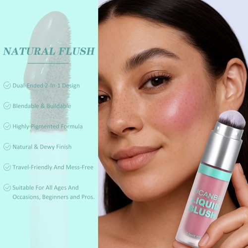 UCANBE Dual-Ended Liquid Blush Lavender - Seamless Buildable Cheek Tint
