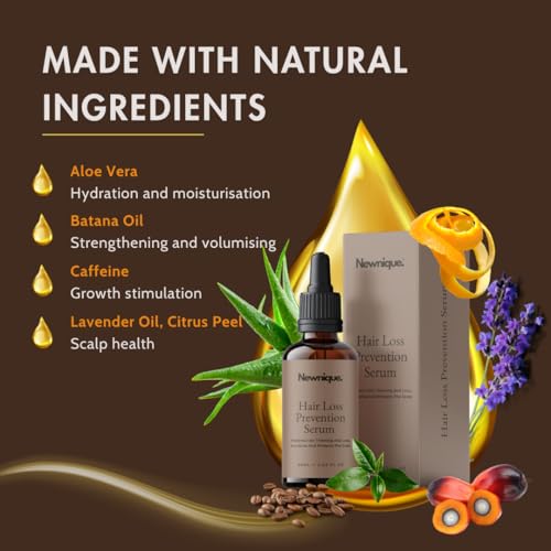 Newnique Hair Growth Serum with Batana, Rosemary, and Biotin - Vegan Treatment