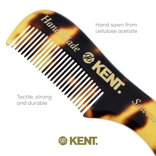 Kent A 81T X-Small Beard & Mustache Comb - 2 Pack Yellow Tokyo