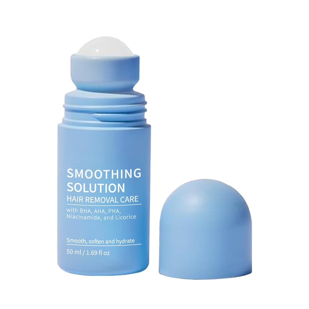 LINEDSON Ingrown Hair Treatment Smoothing Solution Ingrown Hair Serum Underarm Soothing Roller Long-Lasting Moisturizing After Shaving for Women and Men