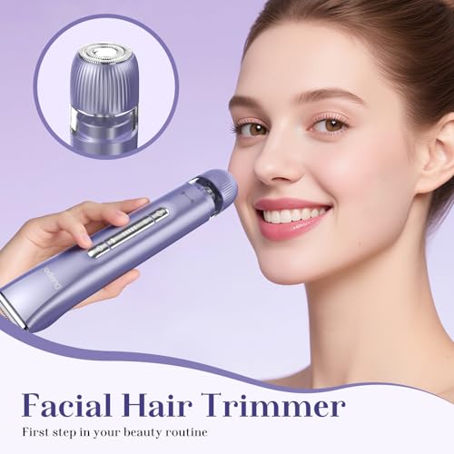 Dutepa 2-in-1 Electric Bikini Trimmer & Facial Shaver, IPX7 Waterproof