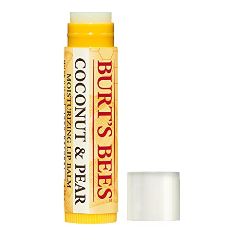 Burt's Bees 100% Natural Moisturizing Lip Balm, Coconut & Pear, 4 Tubes