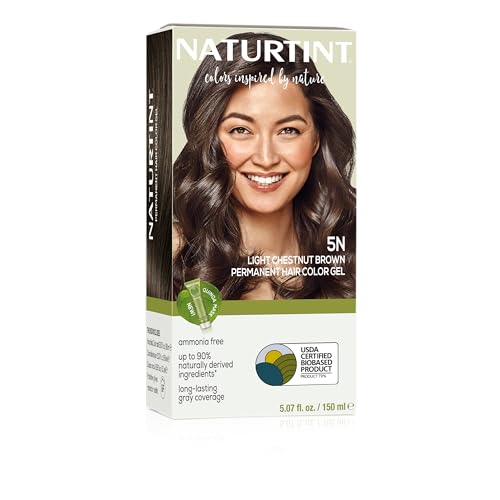 Naturtint 5N Light Chestnut Brown Hair Color 5.07 Fl Oz - Vegan, Ammonia Free