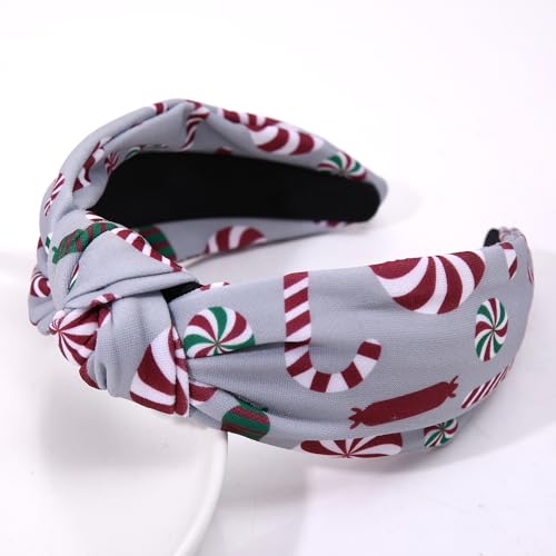 Red Plaid Christmas Knotted Headband for Women - Festive Hair Accessory