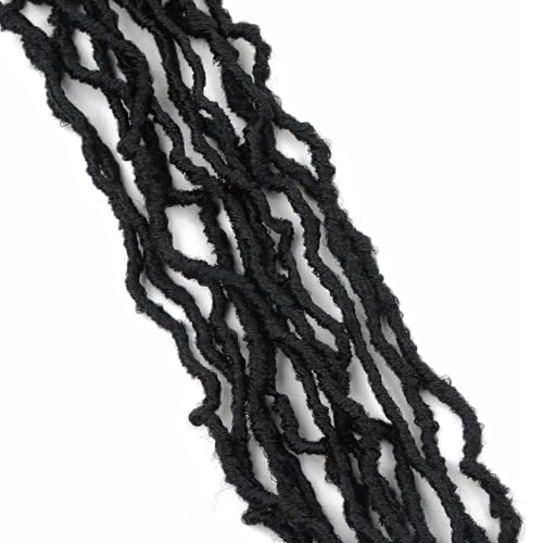 36 Inch Soft Locs Crochet Hair - 7 Packs of 1B Faux Locs