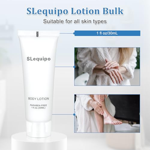 SLequipo Travel Size Body Lotion - 1 fl oz, 30 Pack Bulk for Hotel Guests